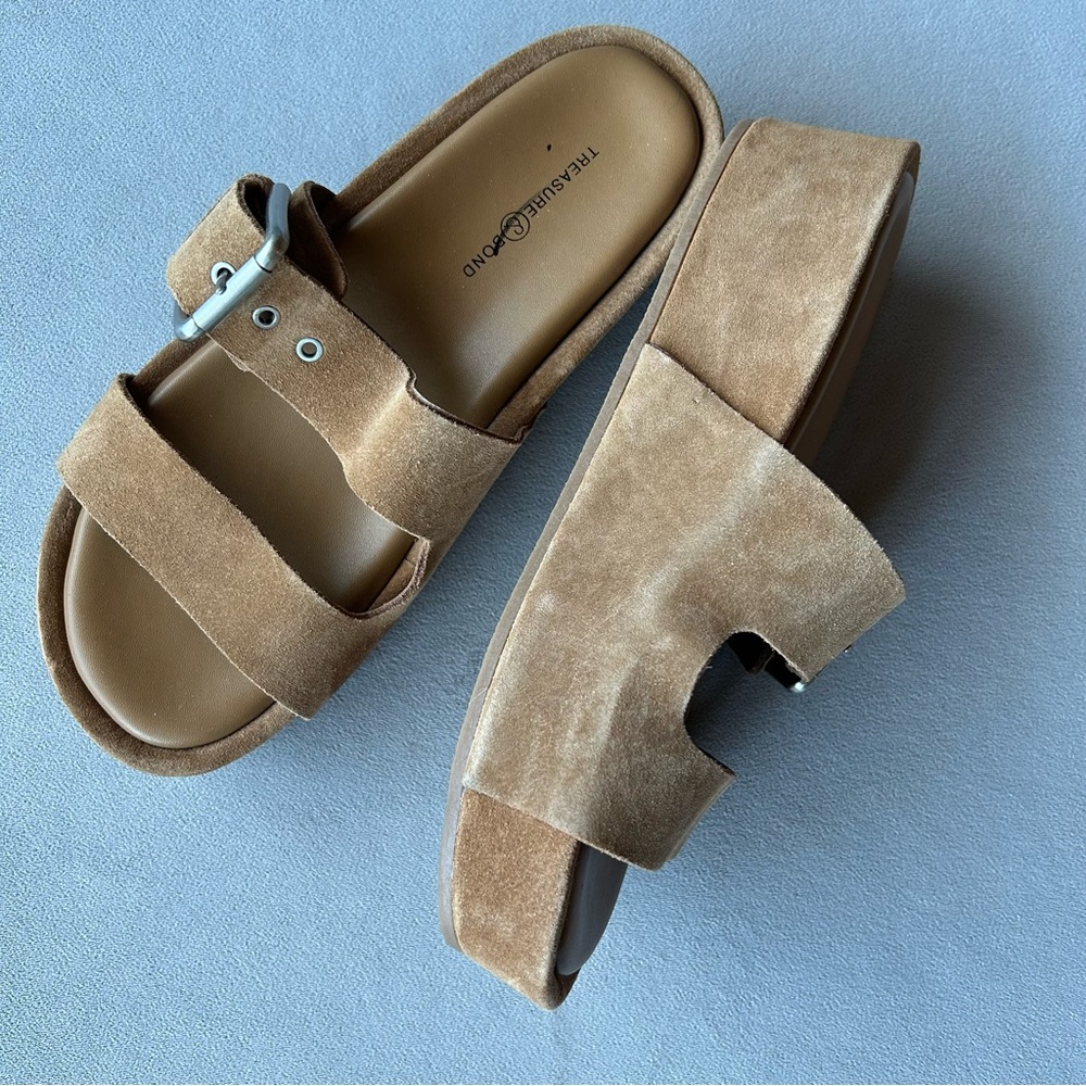 Treasure & Bond ~ Colt Platform Double Strap Slide ~ Women’s Size 8